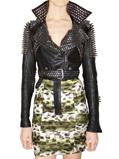 burberry prorsum leather studded jacket